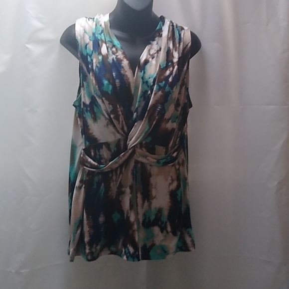 Dusak design multi color sleeveless shirt - Picture 1 of 7